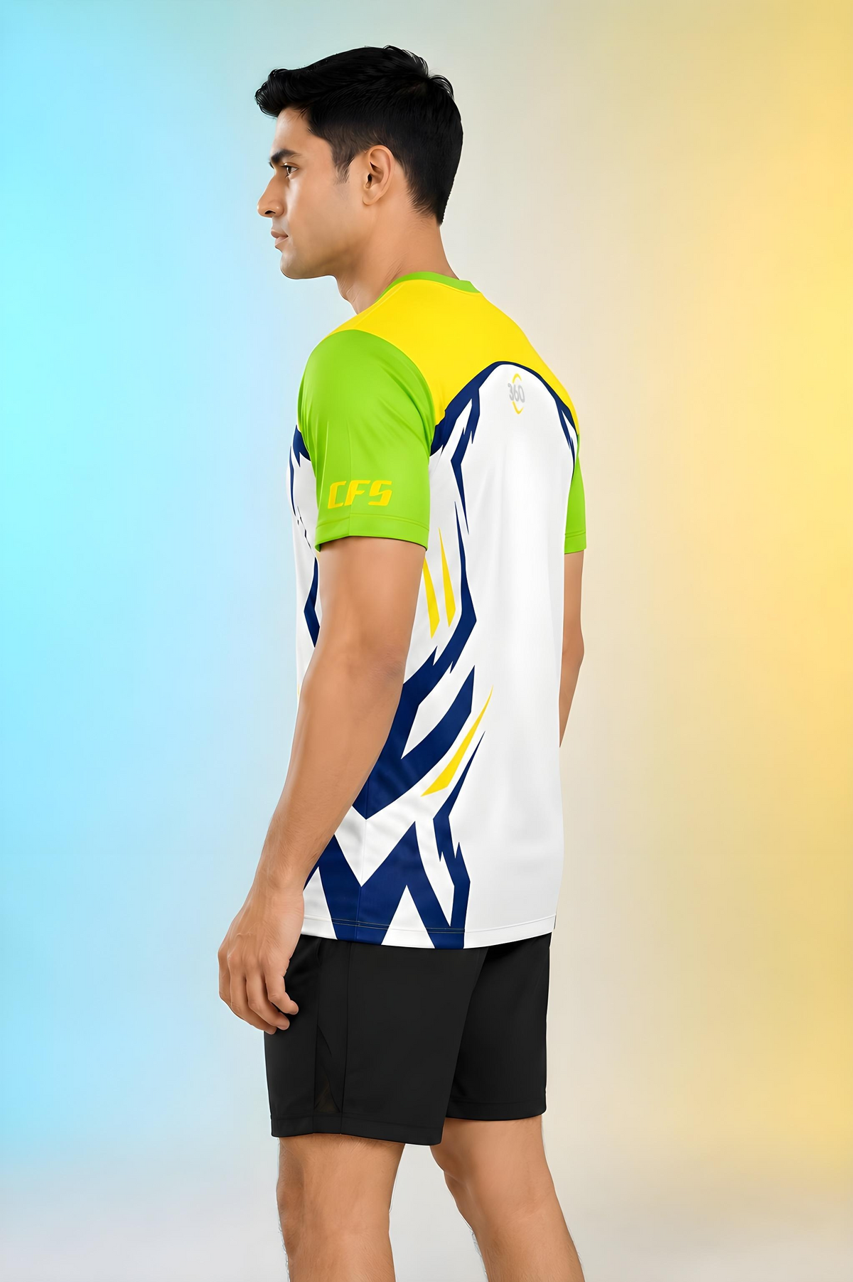 Customfit VoltEdge Dry-Fit Sports T-Shirt (CFS307)-Customfit VoltEdge Dry-Fit Sports T-Shirt (CFS307)