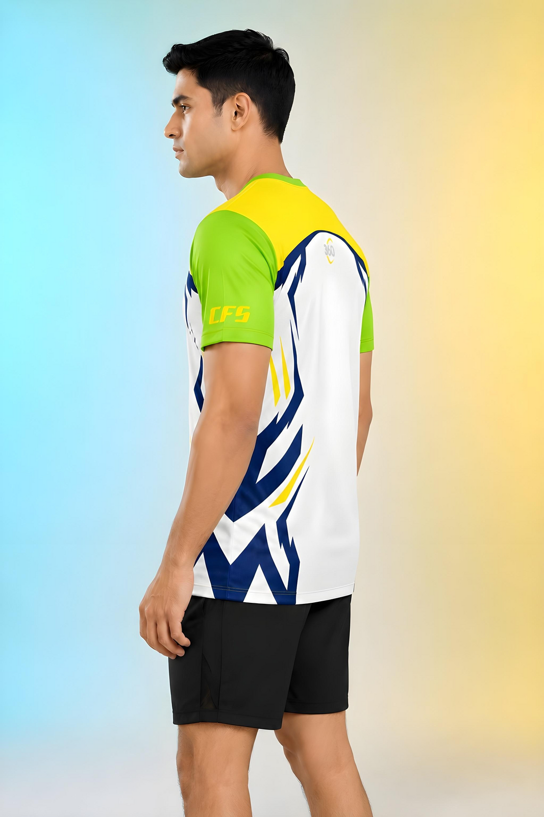 Customfit VoltEdge Dry-Fit Sports T-Shirt (CFS307)-Customfit VoltEdge Dry-Fit Sports T-Shirt (CFS307)