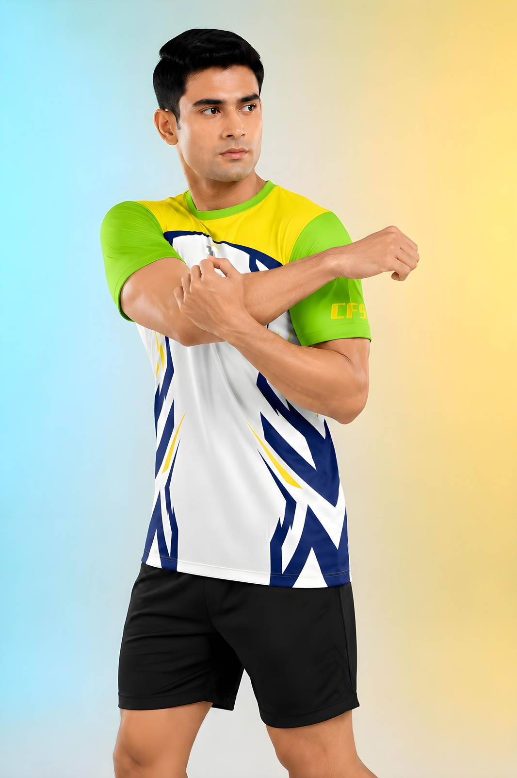 Customfit VoltEdge Dry-Fit Sports T-Shirt (CFS307)-Customfit VoltEdge Dry-Fit Sports T-Shirt (CFS307)
