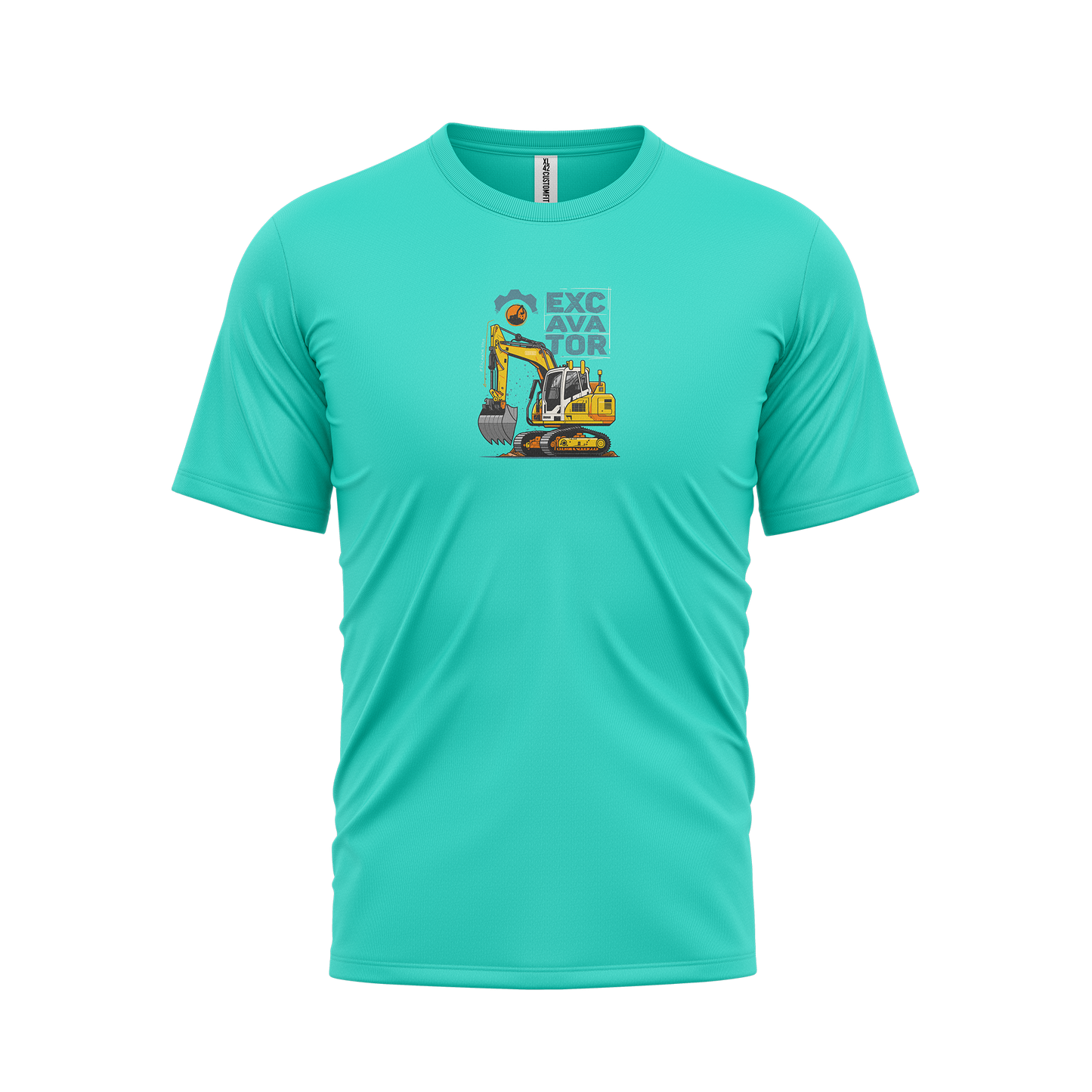 CustomFit Turquoise Dry Fit Jersey T-Shirt_Customised