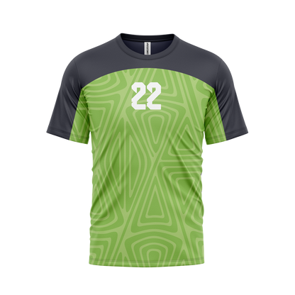 CustomFit Light Green Dry Fit Jersey T-Shirt_Customised