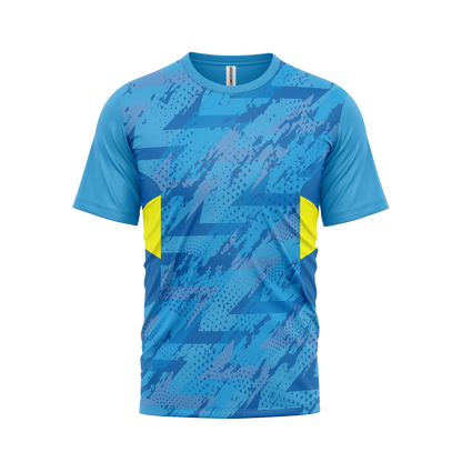 CustomFit Blue Dry Fit Jersey T-Shirt_Customised