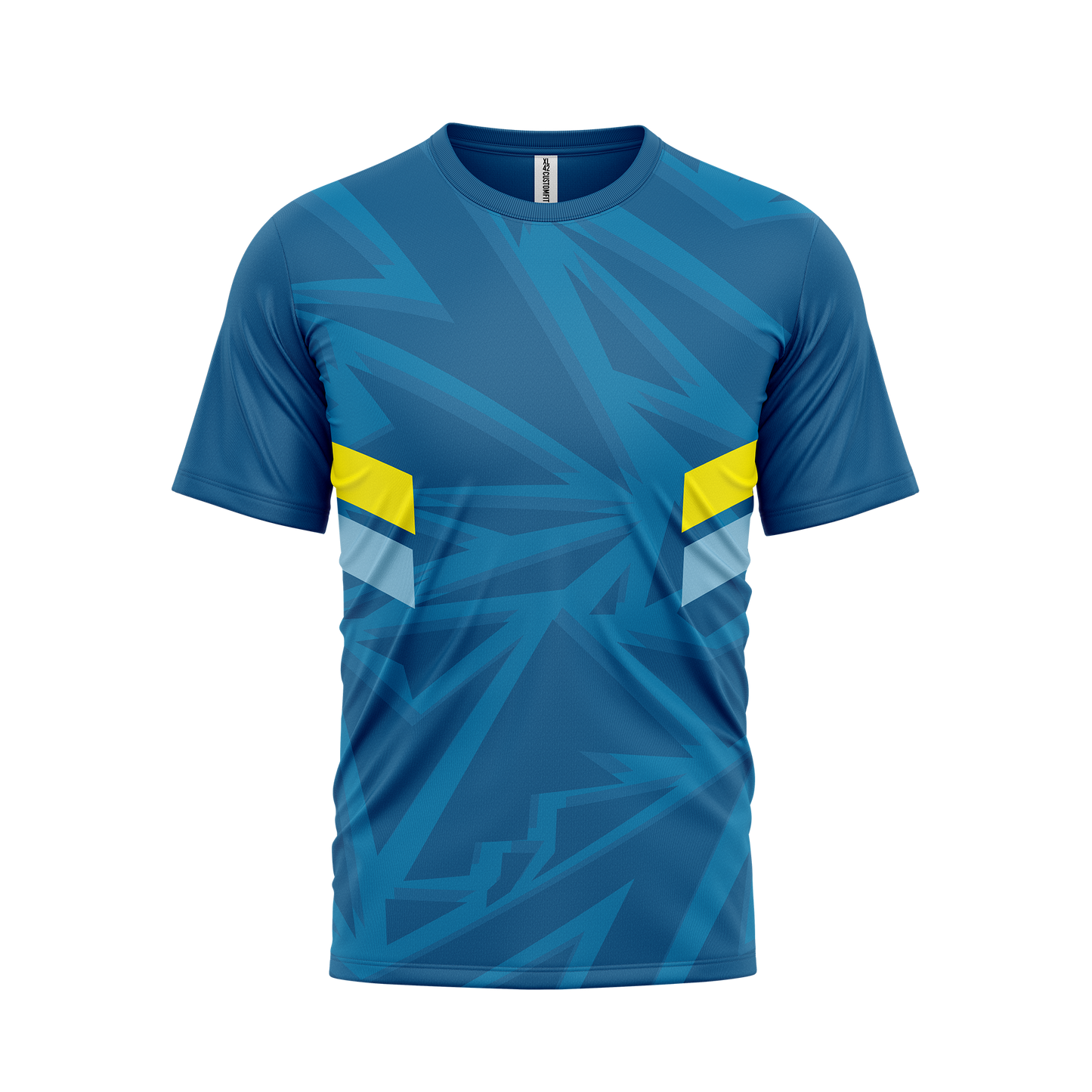 CustomFit Blue Dry Fit Jersey T-Shirt_Customised