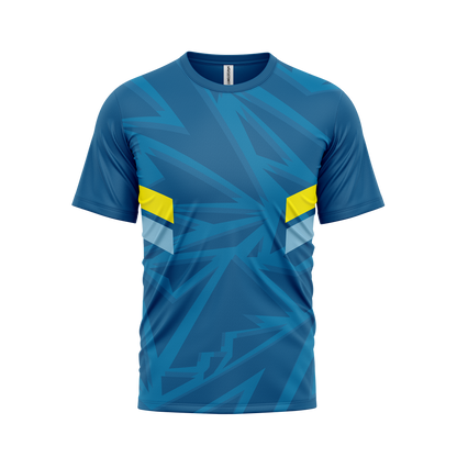 CustomFit Blue Dry Fit Jersey T-Shirt_Customised