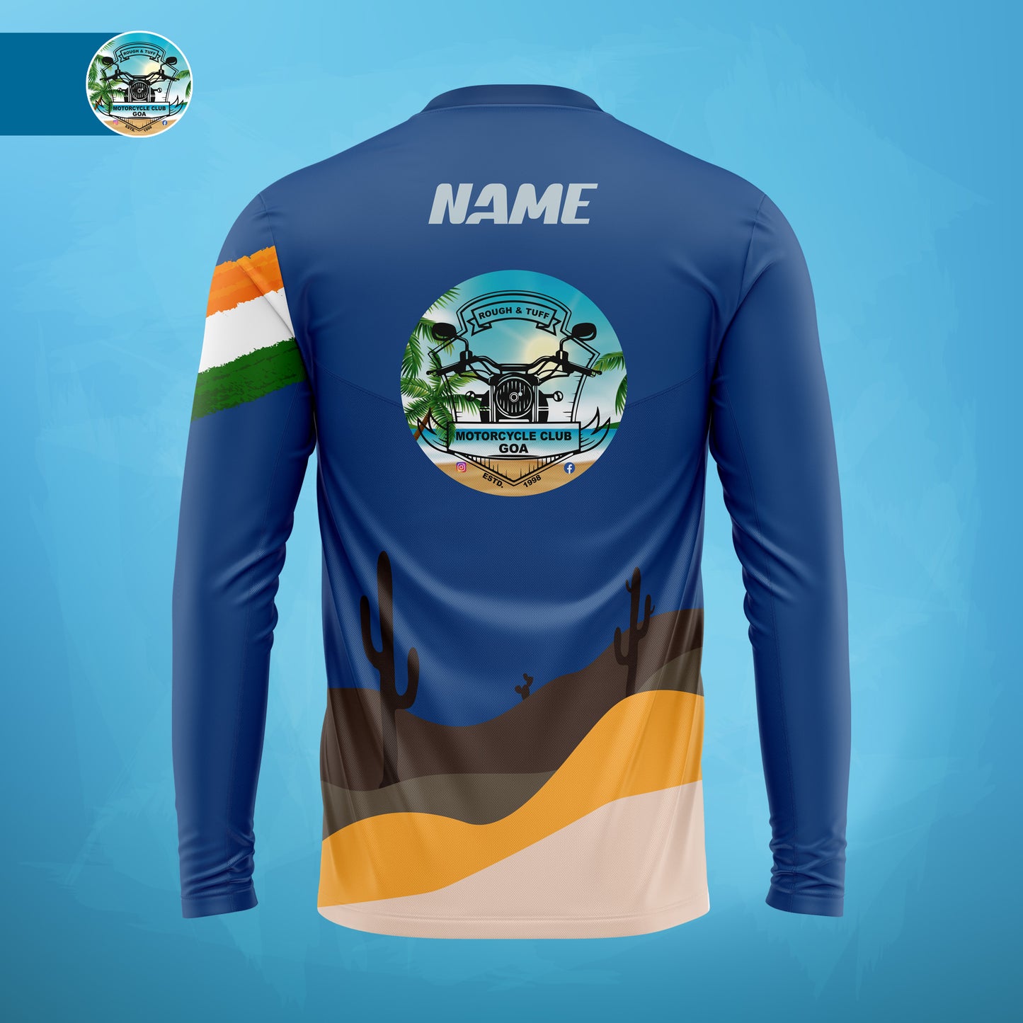 ROUGH & TUFF MOTORCYCLE CLUB GOA (PACK OF 4 JERSEY)