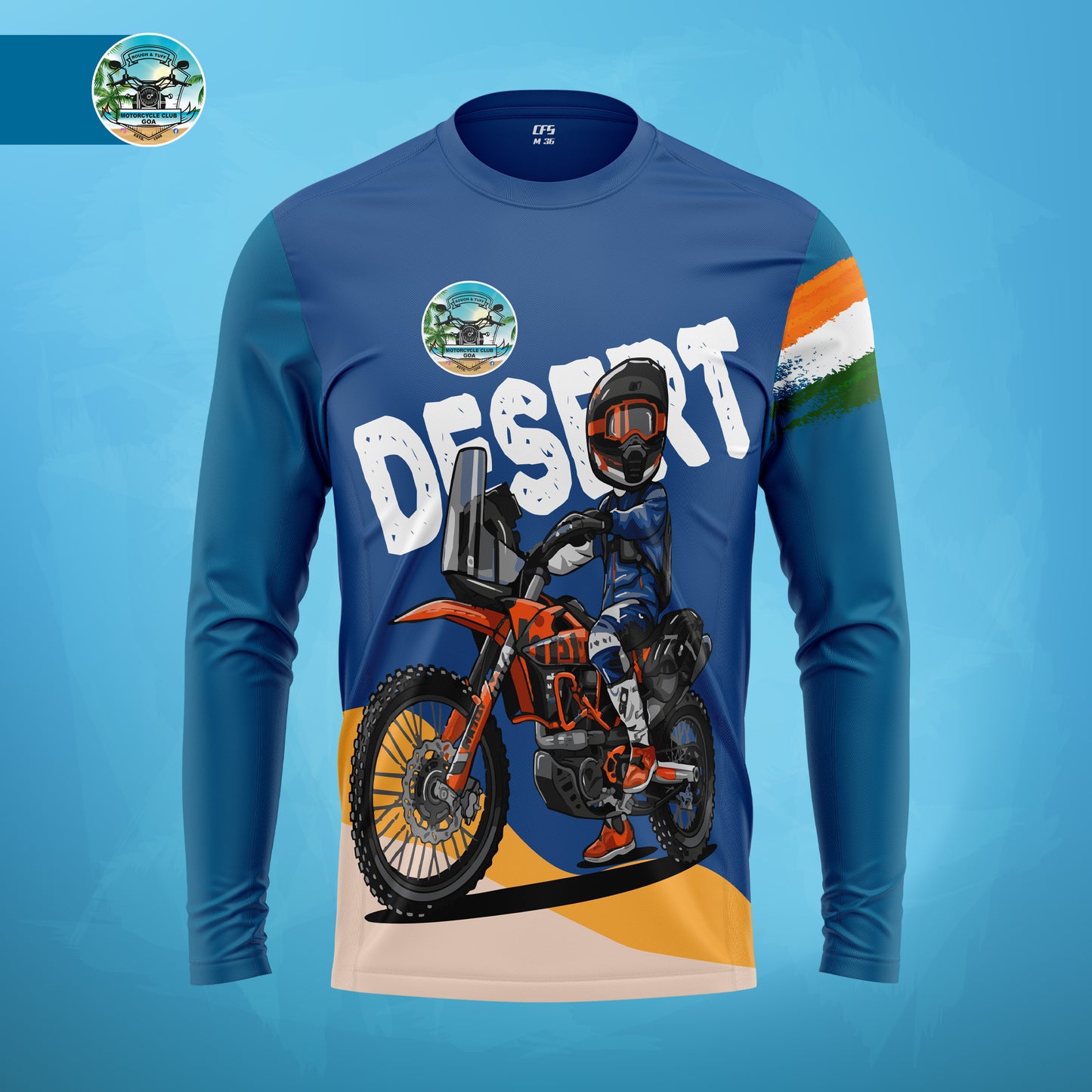 ROUGH & TUFF MOTORCYCLE CLUB GOA (PACK OF 4 JERSEY)