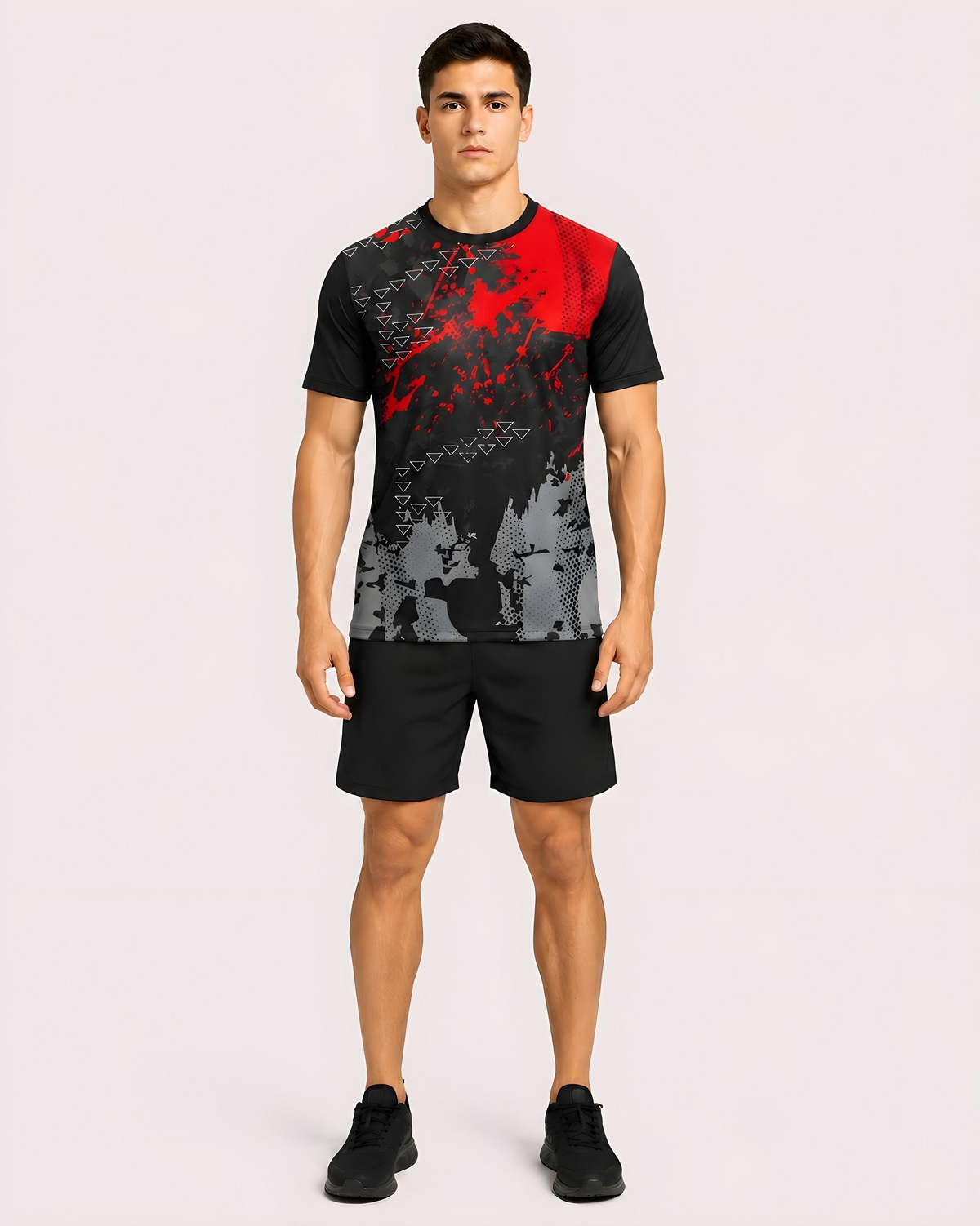 Customfit Crimson Strike Men’s Sports Jersey (CFS561)-Customfit Crimson Strike Men’s Sports Jersey (CFS561)