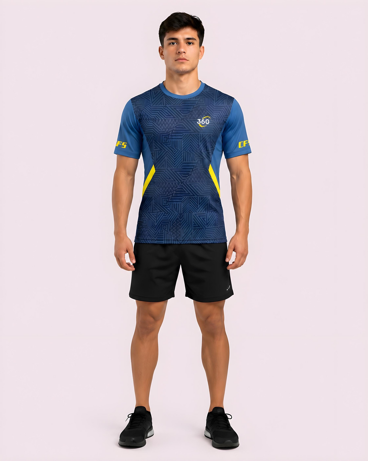 Customfit Cobalt Pulse Active Jersey (CFS308)-Customfit Cobalt Pulse Active Jersey (CFS308)