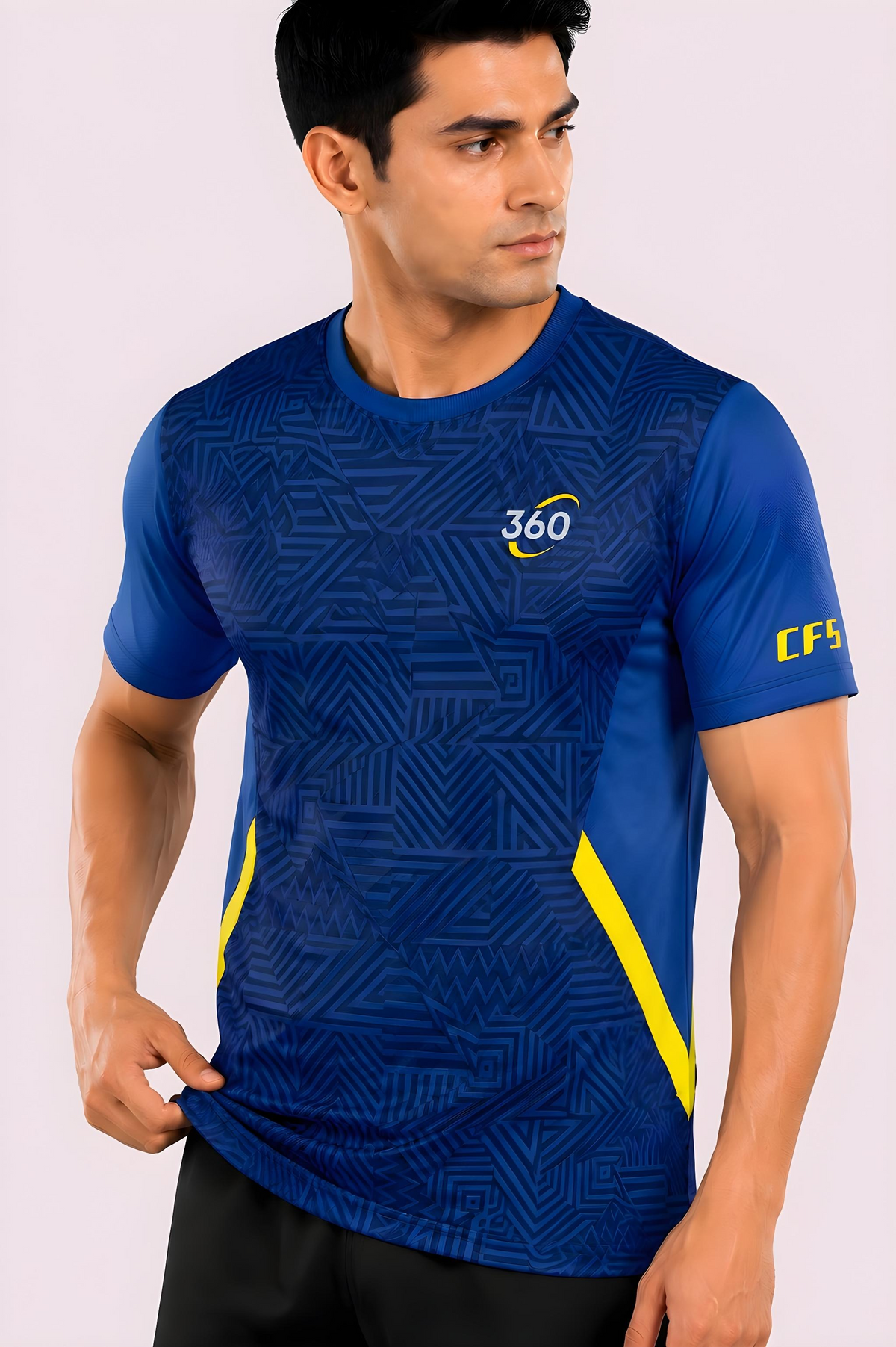 Customfit Cobalt Pulse Active Jersey (CFS308)-Customfit Cobalt Pulse Active Jersey (CFS308)