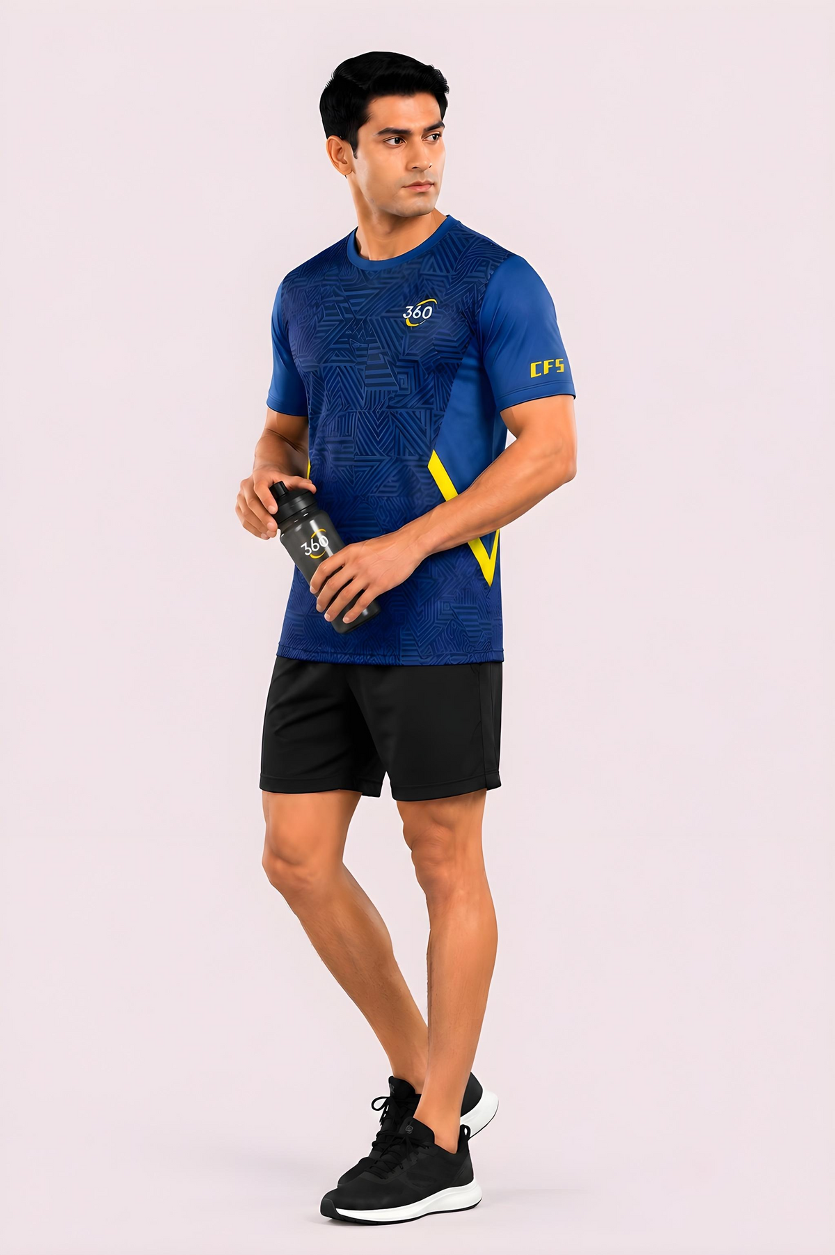 Customfit Cobalt Pulse Active Jersey (CFS308)-Customfit Cobalt Pulse Active Jersey (CFS308)